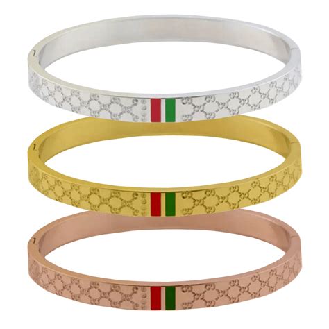 Gucci silver bangle bracelet